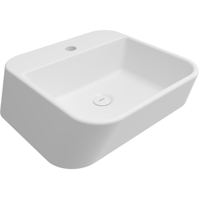 Bocchi Firenze Çanak Lavabo 50 cm Mat Beyaz - 3