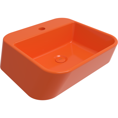 Bocchi Firenze Çanak Lavabo 50 cm Parlak Turuncu - 2