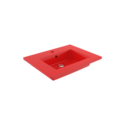 Bocchi Milano Etajerli Lavabo 60 cm Parlak Kırmızı - 2