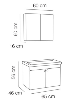 Fym New İdea 60 cm Banyo Dolabı - 3