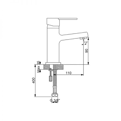 Newarc Domino Siyah Lavabo Bataryası - 2